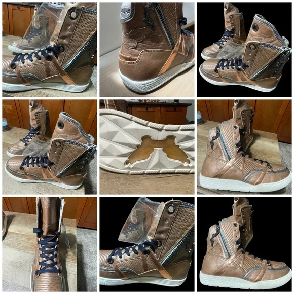 Robin jeans copper sneaker size 10 men no box like new condition